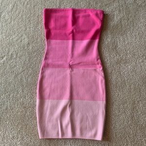 Michele Perla Ombré Mini Dress